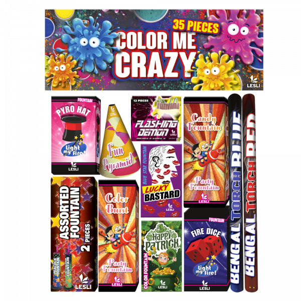 Color Me Crazy 35-teiliges Leuchtsortiment